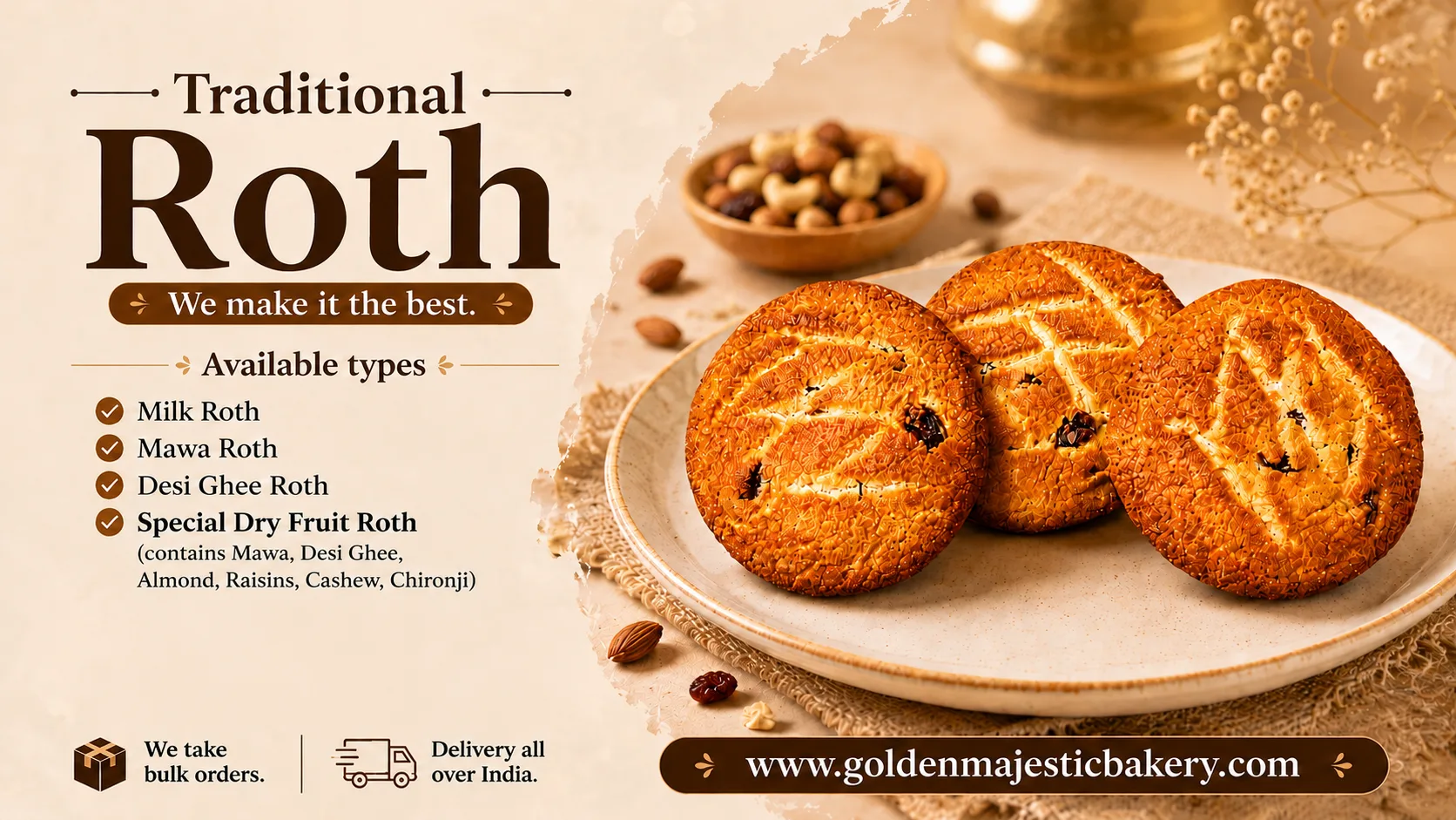 Traditional Roth varieties and bulk order information